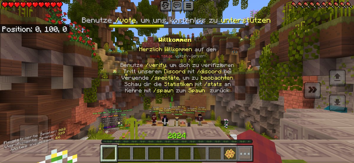 AscalterDE's tweet photo. Verify-Server Update ❗️❗️
Ab sofort kann der Verify-Server auch mit der Bedrock Version betreten werden. 🥳
Das gilt ebenso für die Minecraft Pocket-Edition 📲
➡️ Beckrock-Domain: https://t.co/0dN9NDNElx
#Minecraft #minecraftserver #ascalter @Ascalter https://t.co/fWhkT0dAQ1