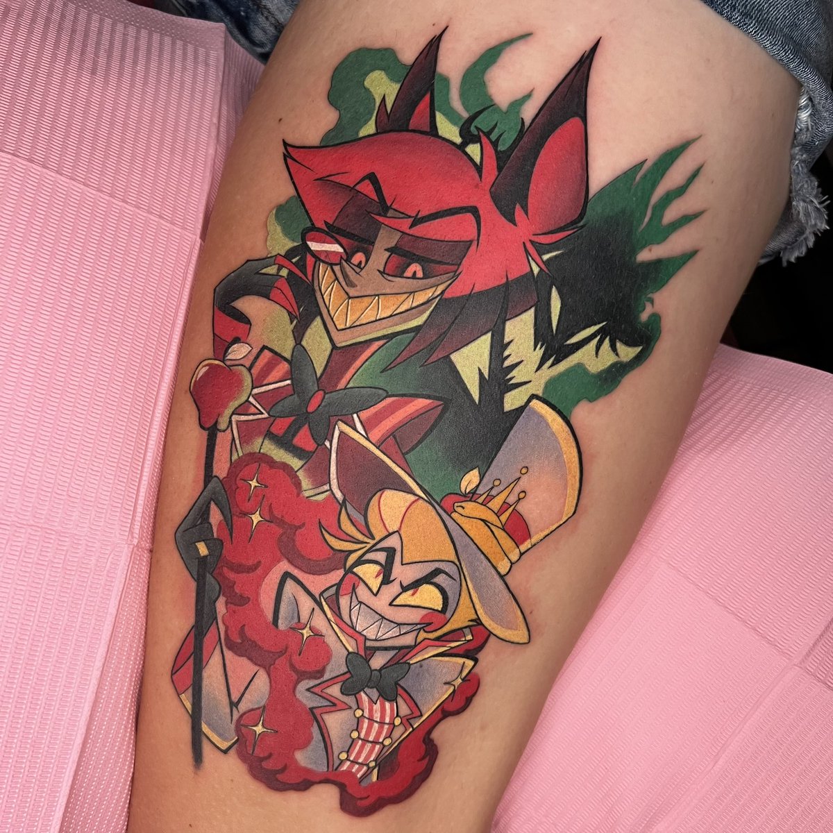 Nikkirex2's tweet photo. ✨❤️RadioApple❤️✨ I loved making this✨ #radioapple #HazbinHotel https://t.co/Yxl3HxPN4y