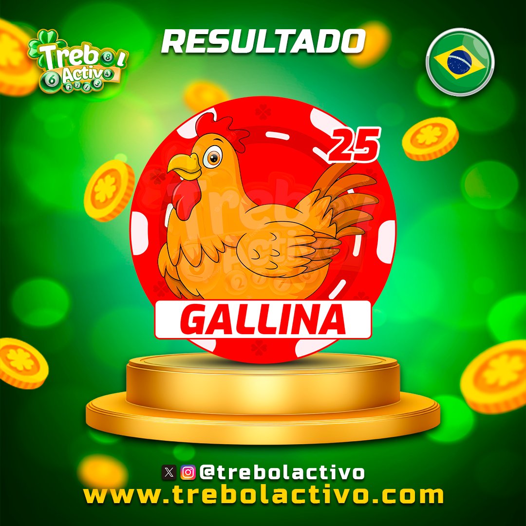 trebolactivo's tweet photo. Resultado Trebol Activo
Sorteo #7769
Domingo 14/07/2024
Hora 11:00 AM
25 - Gallina
https://t.co/mSTupkBsQR https://t.co/ToVEVCDgaZ