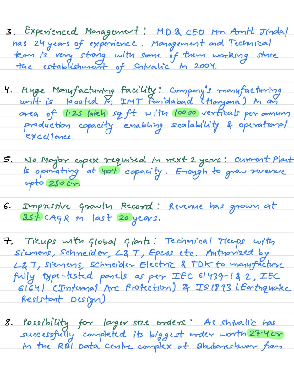 AdityaMittal795's tweet image. #ShivalicPower created a lot of buzz on twitter after getting listed at a premium of 211% (₹311 as compared to IPO upper price band of ₹100).

I recently invested after analyzing the growth prospects &amp;amp; listening to all available management interviews

Sharing my notes on #SPCL: