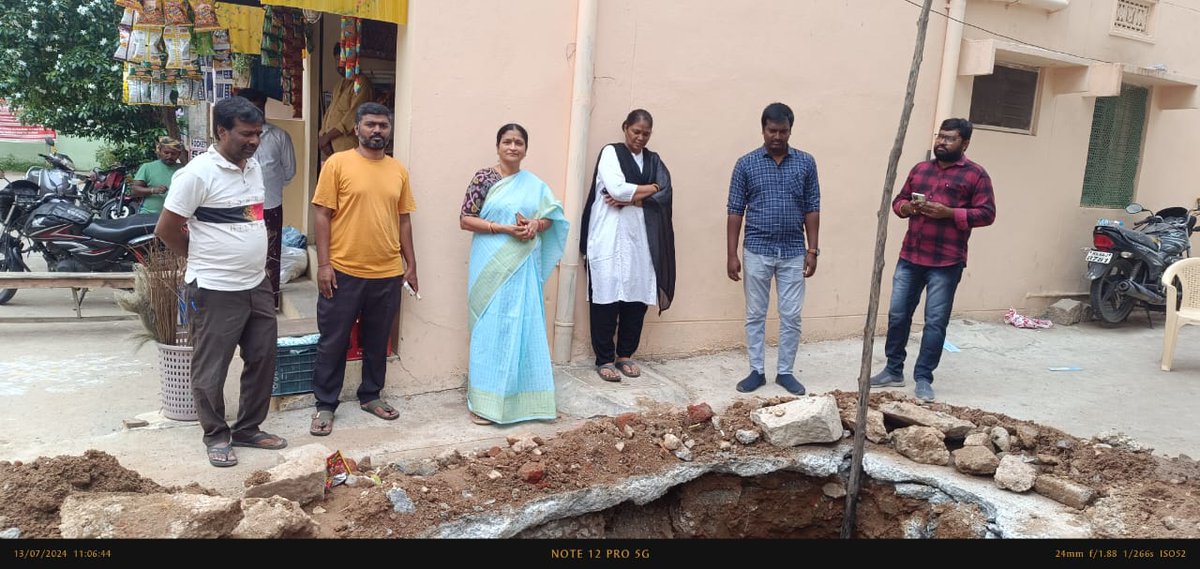 ArunaKothakapu's tweet photo. Visited Sai Ram Colony, Inspected  *STP*  work in progress under maintenance by Water Works Department alongwith DGM Sheela Rani, Manager Sravan, Working Inspector Srinivas, Kishore and Paramesh.... https://t.co/VbDwEFQEAE