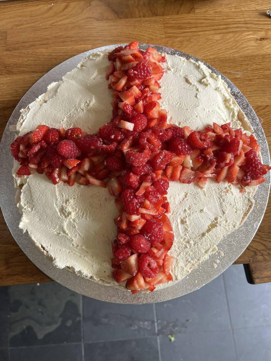 The Pavlova of Patriotism (reworked version of <a href="/Nigella_Lawson/">Nigella Lawson</a> ‘s Prodigious Pavlova). If football fails to come home later, at least there will be pudding.
