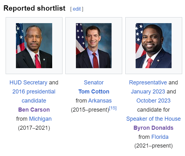 BenCarsonCoin's tweet photo. On every betting platform, Ben $CARSON remains a top contender. Even Wikipedia (updated July 14) shows him on the shortlist! 

#MAGA #Trump #Crypto #memecoins #altcoins #1000xgems #cryptomoon #token #pepe #doge 

https://t.co/tKiQwyABpw https://t.co/HtRdunLbHO