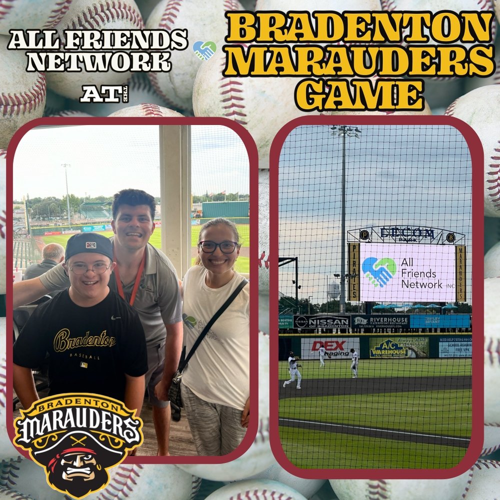 Back on Friday, July 12th, #AllFriendsNetwork &amp; I teamed up and colloborated at <a href="/The_Marauders/">Bradenton Marauders</a> game! What a fun night! ⚾️

<a href="/FullSpectrumABA/">Full Spectrum ABA</a> <a href="/DisruptEdToday/">DisruptED Today</a> <a href="/NJAutismThinkT/">NJ Autism Think Tank</a> <a href="/DrMBEdmunds/">Dr. Maribeth Edmunds #EdmundsOut Enterprises LLC</a> <a href="/ProfJPizzo/">Joseph Pizzo</a> <a href="/Principal_H/">𝐂𝐡𝐫𝐢𝐬𝐭𝐨𝐩𝐡𝐞𝐫 𝐇𝐚𝐫𝐫𝐢𝐬 🎸🏴‍☠️🧩🤖🚀</a> @GoDistance3562