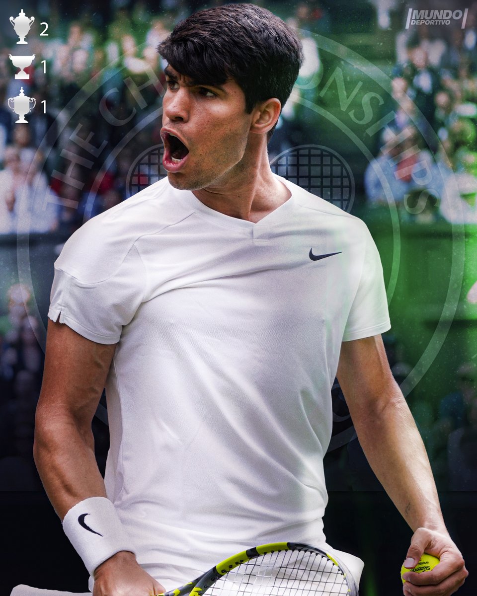 mundodeportivo's tweet photo. 🏆 Final #Wimbledon 2024

¡¡¡Carlos Alcaraz gana su segundo Wimbledon de forma consecutiva, también ante Nole!!!

🇪🇸 Carlos Alcaraz       6⃣6⃣7⃣
🇷🇸 Novak Djokovic     2⃣2⃣6⃣

✍️ @ivanronda

https://t.co/9StmGPsszz https://t.co/BfTSlPOSmM
