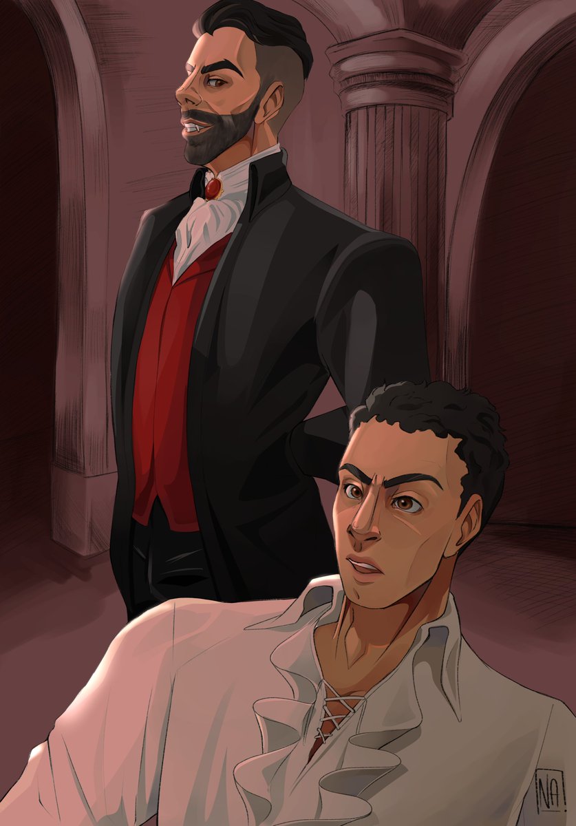 Nai_art_'s tweet photo. AleRudy vampire hunter AU cause... why not I guess-

#codtwt #mw2 #mw3 #Alerudy #codau https://t.co/efKixnZbH5