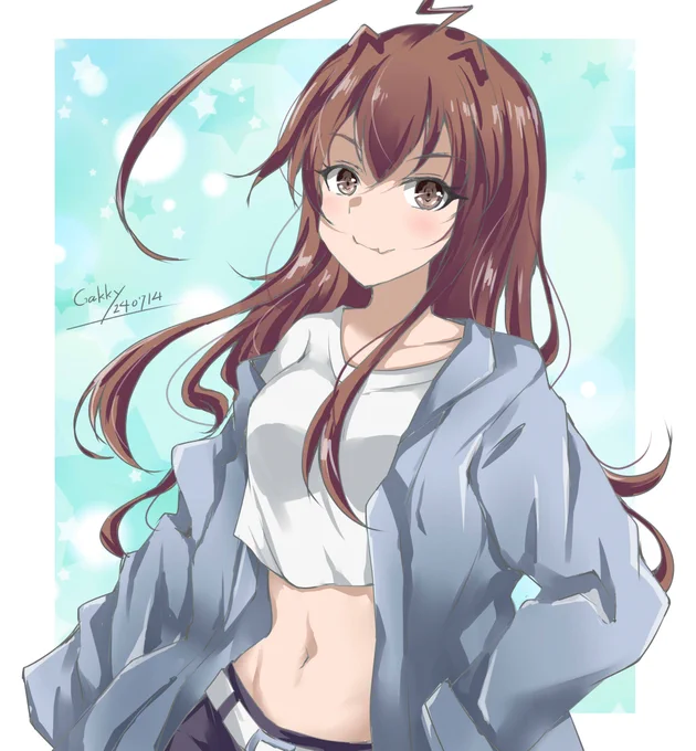 #艦これ版真剣お絵描き60分一本勝負_20240714 ドヤクマー