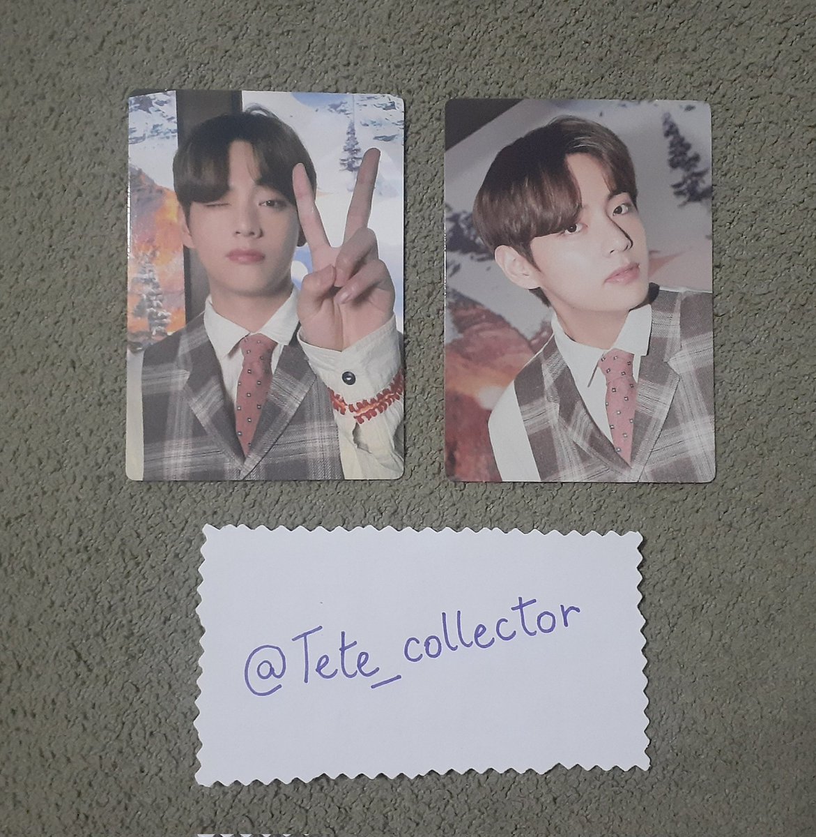 Tete_Collector's tweet photo. Vendo itens Taehyung 

Dupla Little Wishes - 60
2 postcard on stage - 80 

Sem avarias 
Valores com frete incluso 
Não reservo 

@vendaetrocakpop
@trocaevendabts
@BtsVendas
@tradingcardkpop
@BtstradeBR https://t.co/wWh7i7Q8OQ