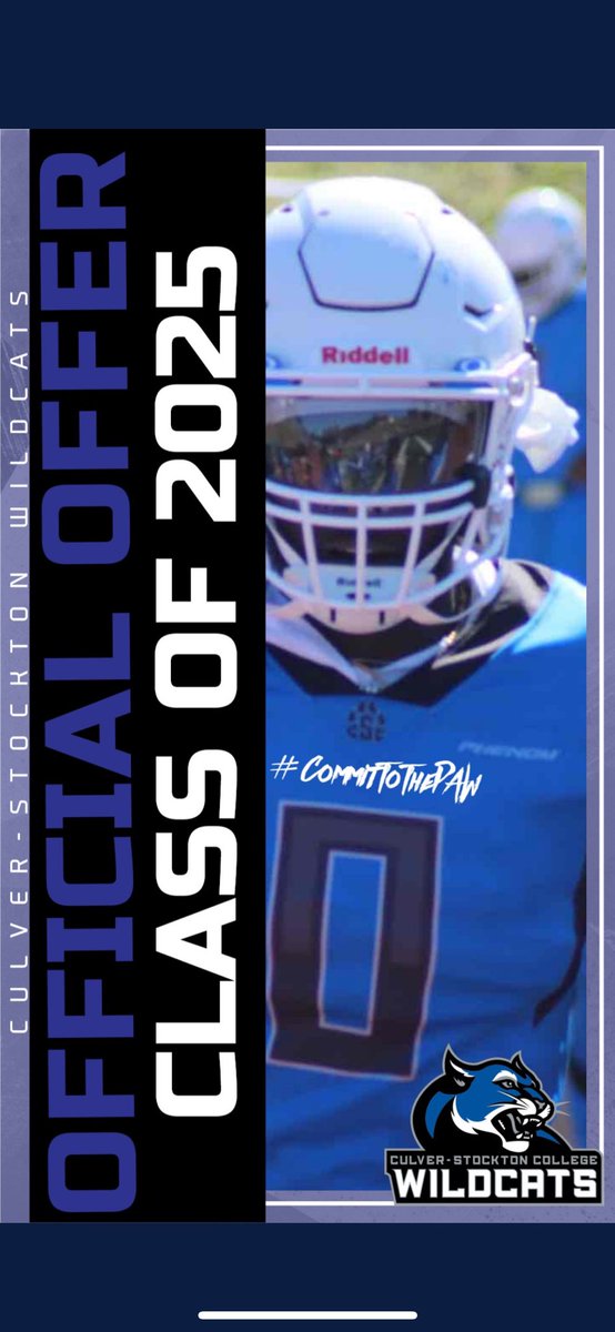 wrldofbw's tweet photo. After a great conversation with @CoachCutshaw I am blessed to receive my first official offer from Culver Stockton College @CSC1853 https://t.co/D8ESMb4ocD