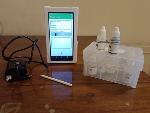 bkanrar's tweet photo. Launching of ACLIVIA, Pesticide Residue Testing kit in green tea leaf by Shri A S Bhatia, Addl. secretary, Ministry of Commerce, Govt. of India as well as Chairman Tea Board Of India   in presence of Shri S Pahari, Dy chairman Tea Board of India. https://t.co/2BKW0cGW5j