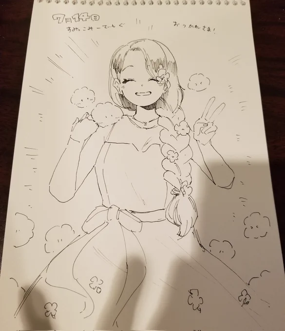 夜の部のチェキで持ってたやつ、順番待ちの間に描いたので線は雑だけど何かやりたかった…😌

#すみっこみーてぃんぐ 