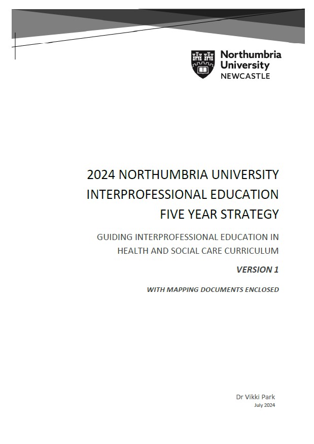 VikkiPark2's tweet photo. The 2024 @NorthumbriaUni Interprofessional Education 5-Year Strategy is launched!
A guide for IPE health & social care curriculum, partnering with other universities (@UniofNewcastle), practice partners, learners & people with lived experience.
A proud moment! #IPECPMatters! https://t.co/dkSaij5uJo