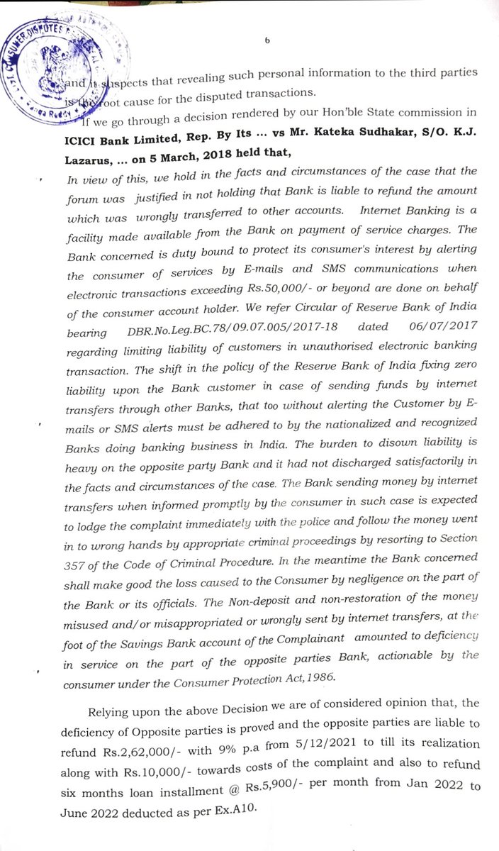 pvckiranmba's tweet photo. @TheOfficialSBI @RBI @CyberCrimeRck Dear SBI, why your SBI Officials of Siddipet, Do not Respond  or give Negligent Answers &amp;  Do not Follow Court Order CC.no-14 of 2022, of  District Consumer Disputes Redressal Commission, Ranga Reddy, Is there any provision in SBI let me know. https://t.co/XK4dqz9jAP