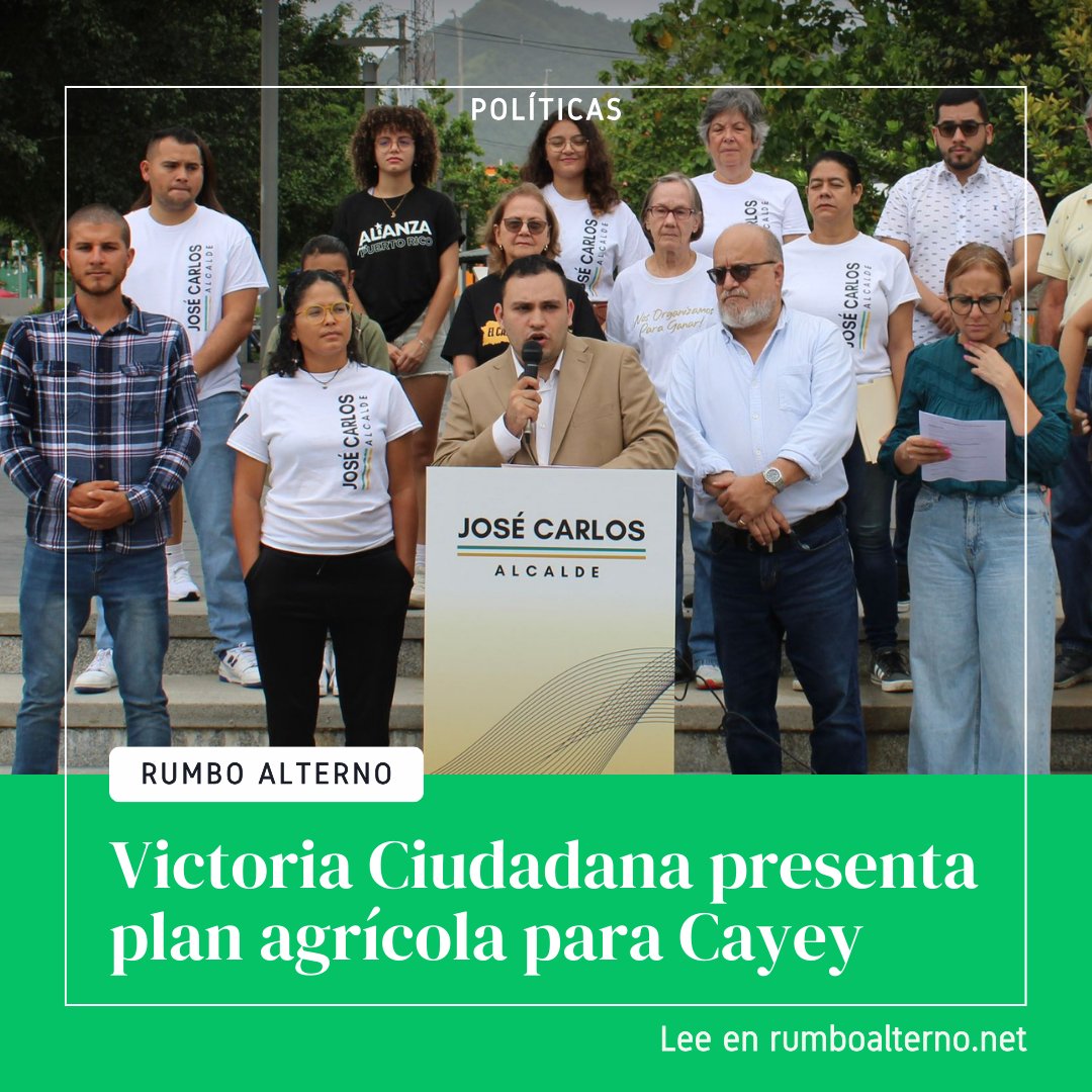 RumboAlternoPR's tweet photo. El plan contempla abrir una oficina en el ayuntamiento que trabaje exclusivamente temas agrícolas y generar viveros en los barrios del municipio, en colaboración con las comunidades y las escuelas. https://t.co/oJt8w0EAW5
#RumboAlterno #VictoriaCiudadana #Cayey #Agricultura https://t.co/GMoES3qB0F