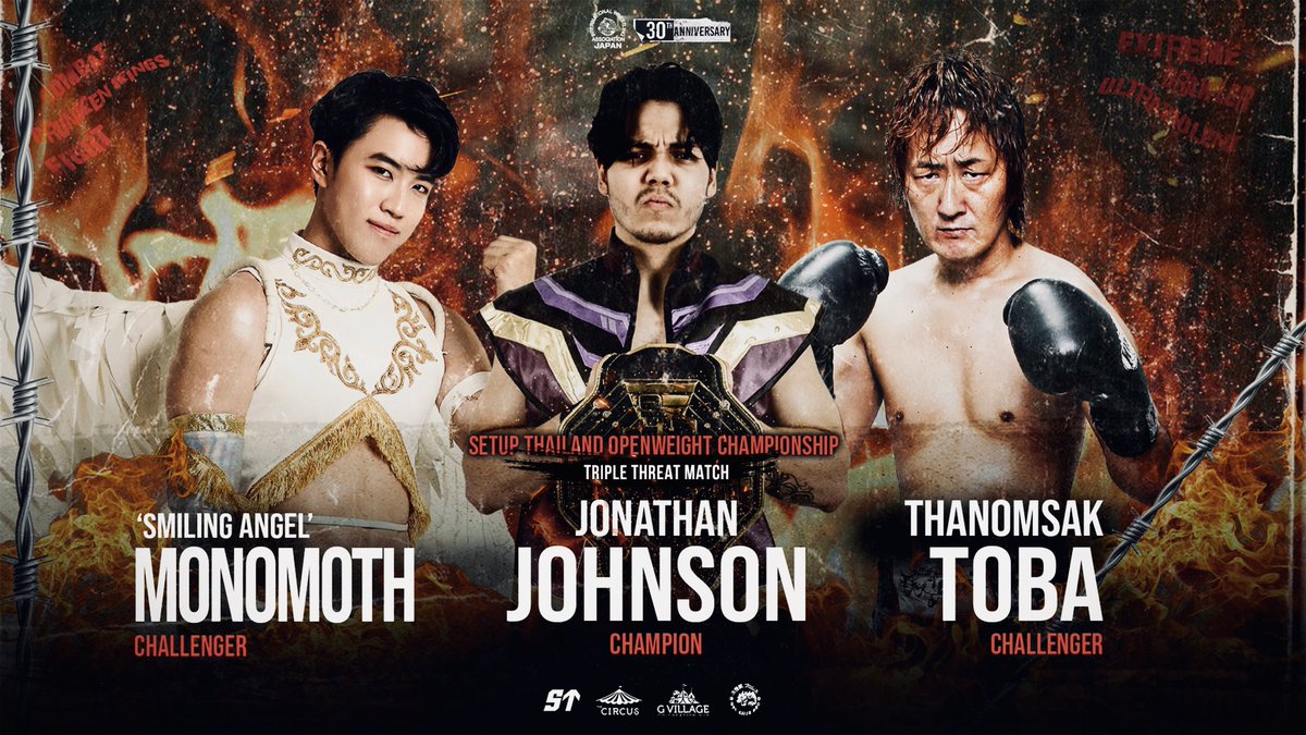 UNEXPECTED NEWS COMING FROM #SETUPTH ! <a href="/t639/">タノムサク鳥羽</a> Thanomsak Toba added to the Openweight Title Match with <a href="/jj_setupth/">Jonathan Johnson</a> &amp; <a href="/Monomoth1/">Monomoth_SETUPTH</a>

7.27 in Bangkok, this is WILD🔥

Hardcore Forever, celebrating 30th years of <a href="/ProWresIWA/">I.W.A.JAPANプロレスThailand🇹🇭公式 official</a> ~ CRAZY NIGHT !

🔗 Ticket : ticketmelon.com/setupth/iwa30

#ddtpro