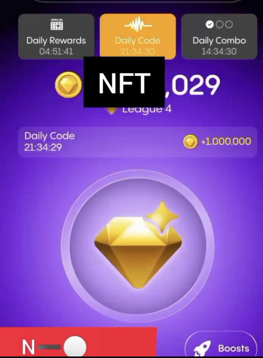lucresse_CLONE's tweet photo. ✨Gemz Daily Cipher Code.
14 July 2024.
👉Code: NFT
N: ➖ ⚫️ (Hold, Tap)
F : ⚫️ ⚫️ ➖ ⚫️ (Tap,Tap Hold, Tap)
T : ➖ (Hold)
🥇For Daily update Follow me 👥
#gemzdailycode #gemzdailyciphercode
#gemztodaycode #gemzcode https://t.co/lMz1pXGQvg