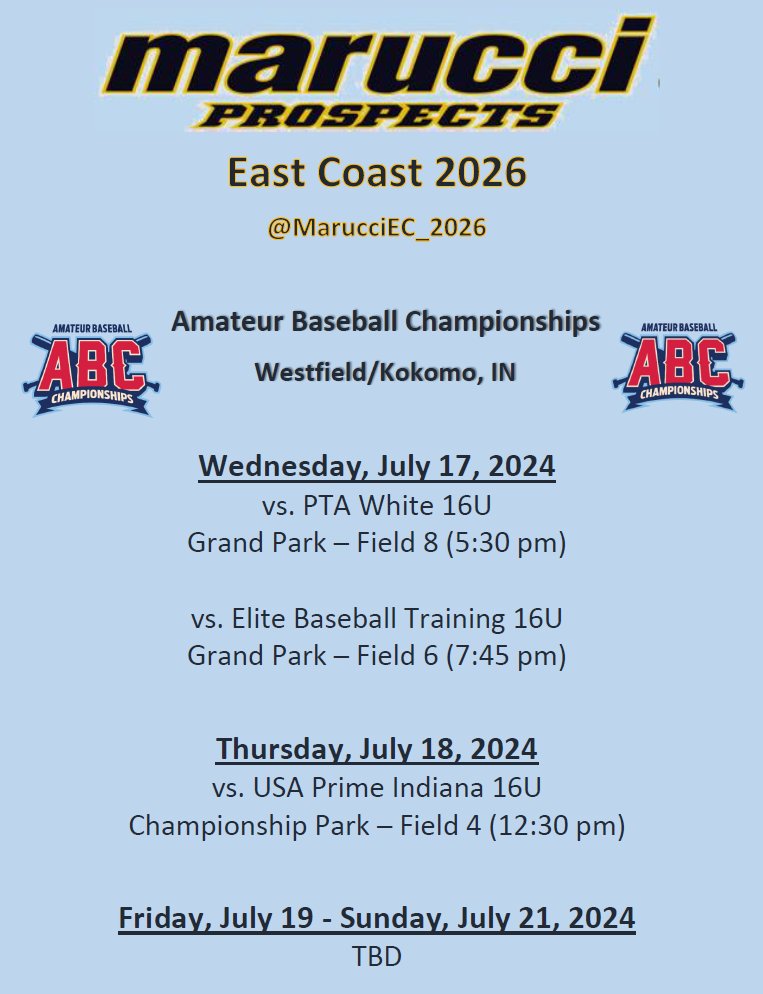 MarucciEC_2026's tweet photo. We're making our way out west to the "Crossroads of America" to wrap up the summer season. https://t.co/fu1aeLNniE