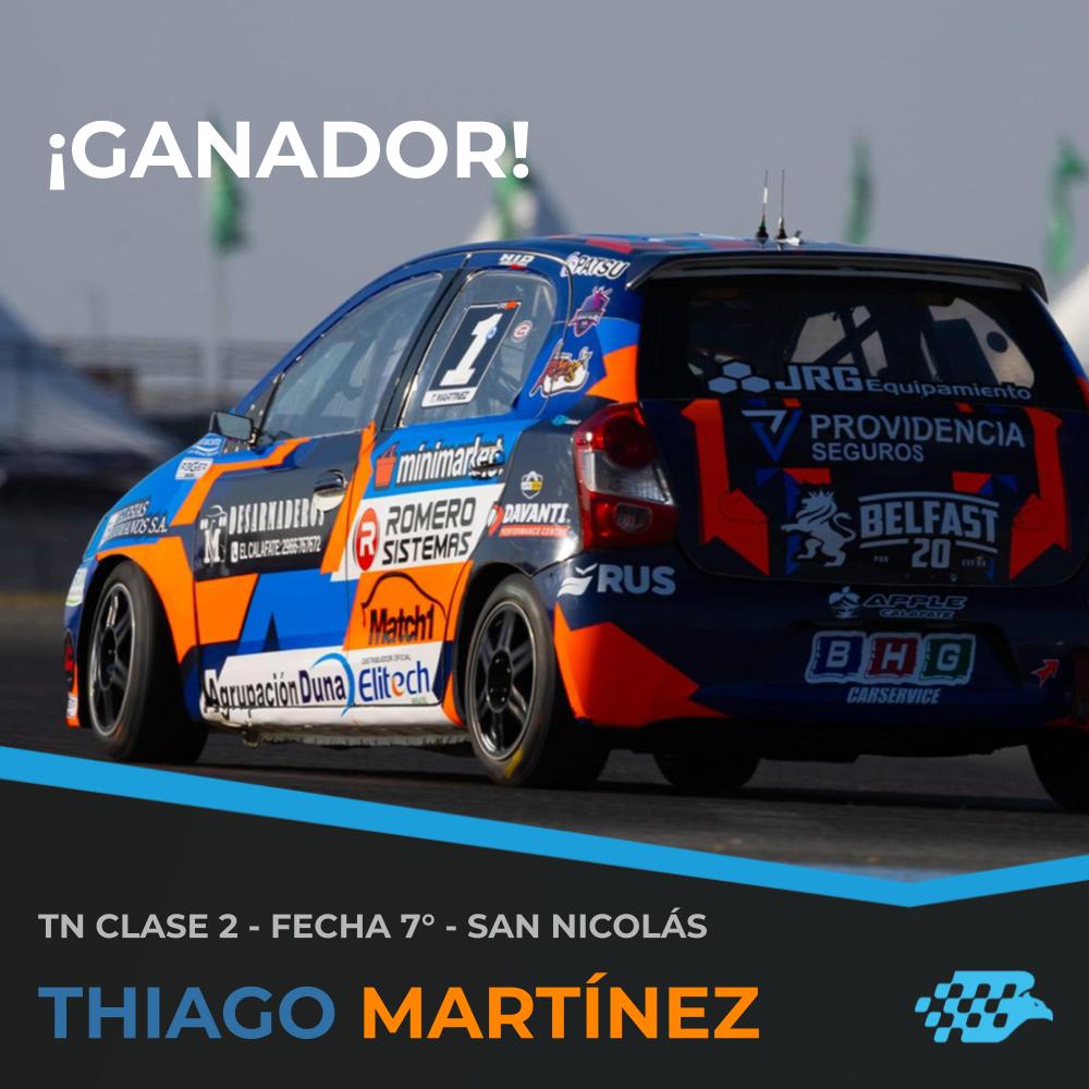 #TNenSanNicolas - FINAL C2 🏁

🏆 ¡NO HAY DOS SIN TRES!

🥇 T. Martínez
🥈 F. Coltrinari 
🥉 J. Cafaro

📸 <a href="/prensatn/">TN</a>