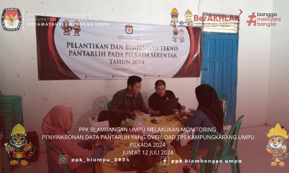PpkUmpu's tweet photo. PPK BLAMBANGAN UMPU MELAKUKAN MONITRING KE AKMPUNG KARANG UMPU UNTUK MENGECEK DATA PANTARLIH YANG OVERLOAD TPS https://t.co/FPEeFWLGSN
