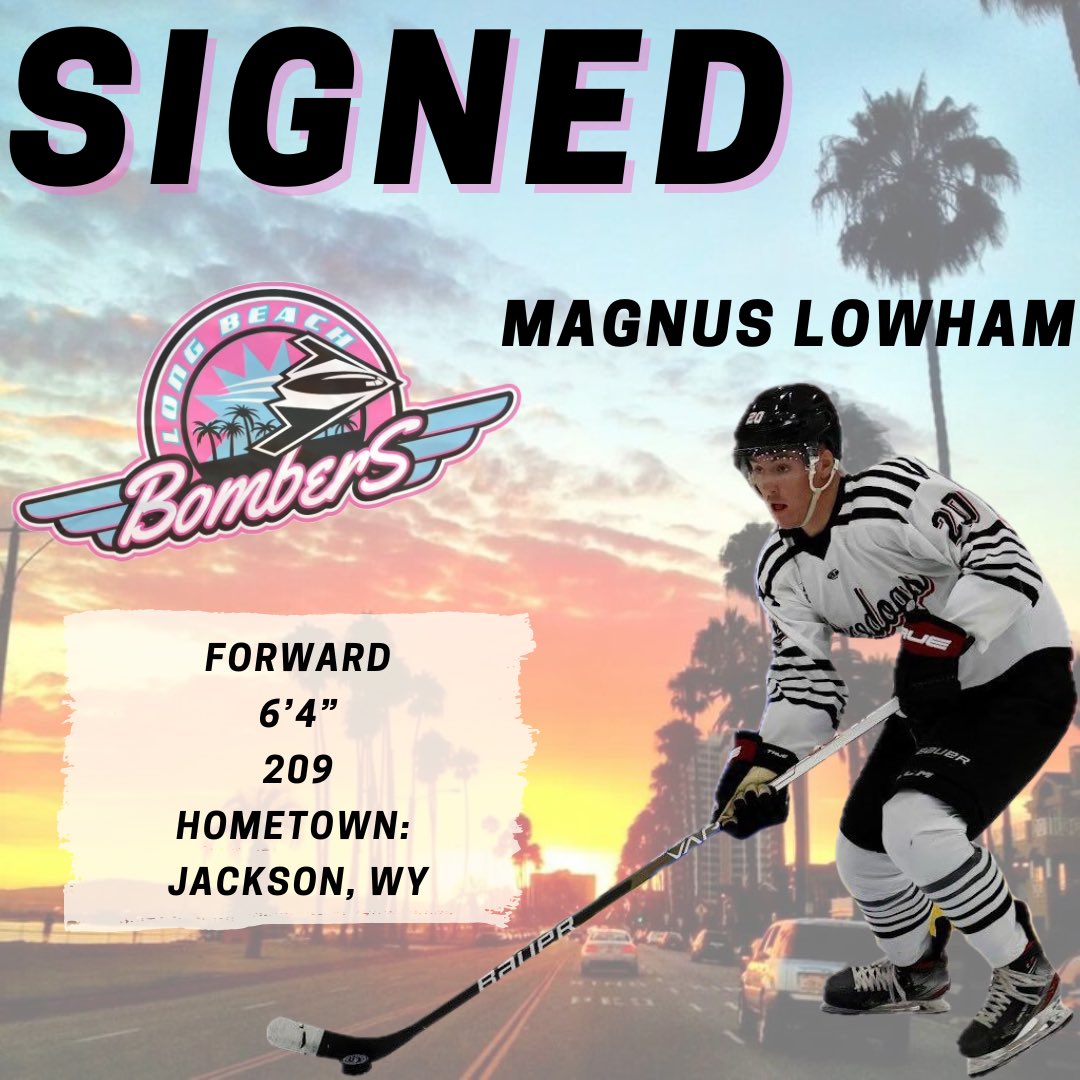 💣SIGNED💣

The Long Beach Bombers proudly welcome aboard forward, Magnus Lowham for the 2024-2025 USPHL Premiere season.

“Signing Gus was another huge pickup for us and a key target. Gus not only brings size but has a tremendous amount of skill and skating ability for someone