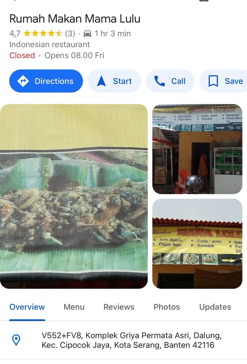 dhemit_is_back's tweet photo. Mgkn ada yang mau pesan makanan di tempat usaha Tante Lulu dan Iis anak Wah haji Zainal,Kakak dari papanya @sosoo9z yang ikut jadi saksi di pernikahan dgn Nita https://t.co/g60ALZdCBC