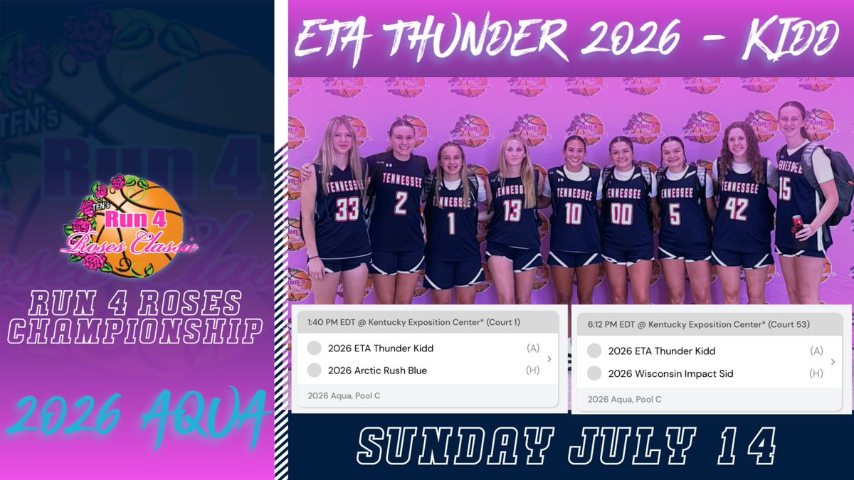 Catch us on the court!  <a href="/ETAThunder2026/">ETA Thunder 2026 - Kidd</a> <a href="/danielle__rauch/">Danielle Rauch</a> <a href="/CoachTomHodges/">Tom Hodges</a>  <a href="/MikeMincey/">Mike Mincey</a>  <a href="/JUCoachLawhon/">Coach Bryon Lawhon</a> <a href="/CoachCol3man/">Jasmin Coleman</a> <a href="/Rogerhodge/">Roger Hodge</a> <a href="/CoachRickReeves/">Rick Reeves</a>  <a href="/ProspectShowcse/">Prospect_ShowcaseWBB</a> <a href="/_BlakeDerrick/">Blake Derrick</a> @ETAThunder