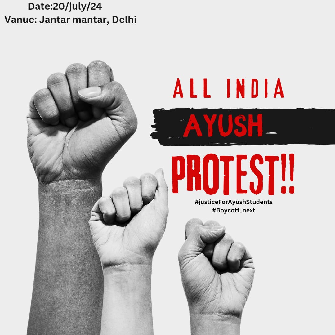 _yawar_07's tweet photo. #JusticeForAYUSHStudents #BoycottNext @dr_mcim @ds334330 @moayush @mpprataprao @ncism_india https://t.co/ZFdFzoWUPb