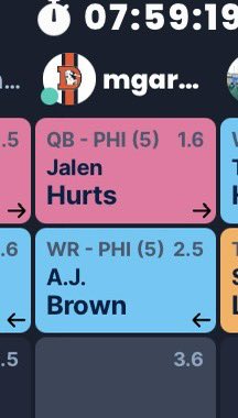 MichaelGarmston's tweet image. Pleasing start to my @JTTcup draft 🏈🏈 #stackemup #JTTCup