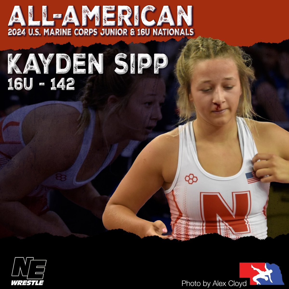 NEBwrestle's tweet photo. Kayden Sipp is an All-American! https://t.co/ufo3FjTg1b