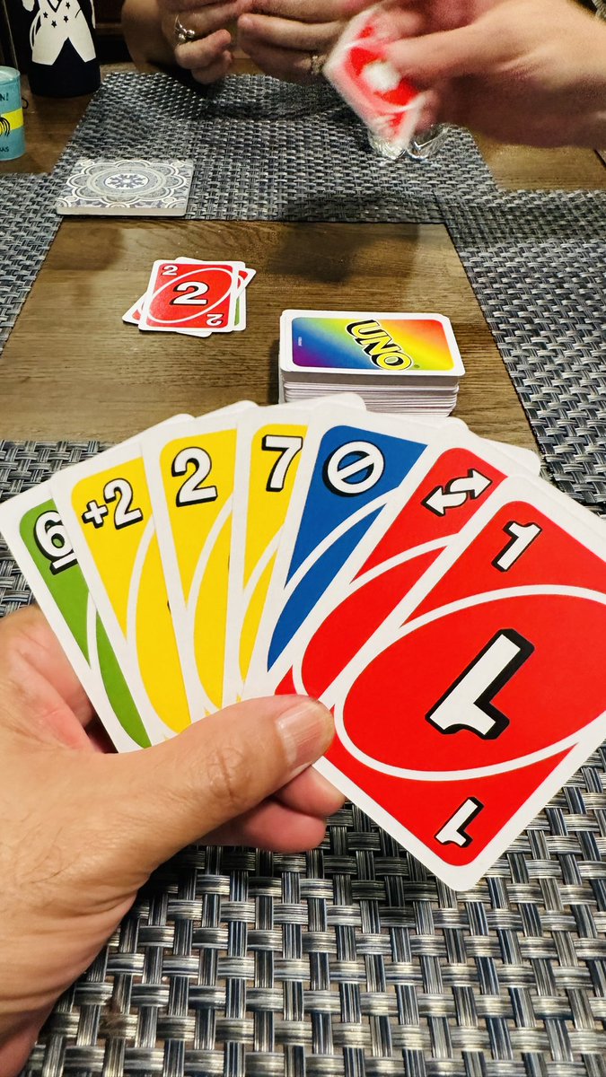 aantonyjames's tweet photo. UNO was our Saturday card game. #uno #prideuno #drawtwo #drawfour #unocardgame #cardgames #reverse #skipyourturn #unonight https://t.co/MrlHfUf5ot