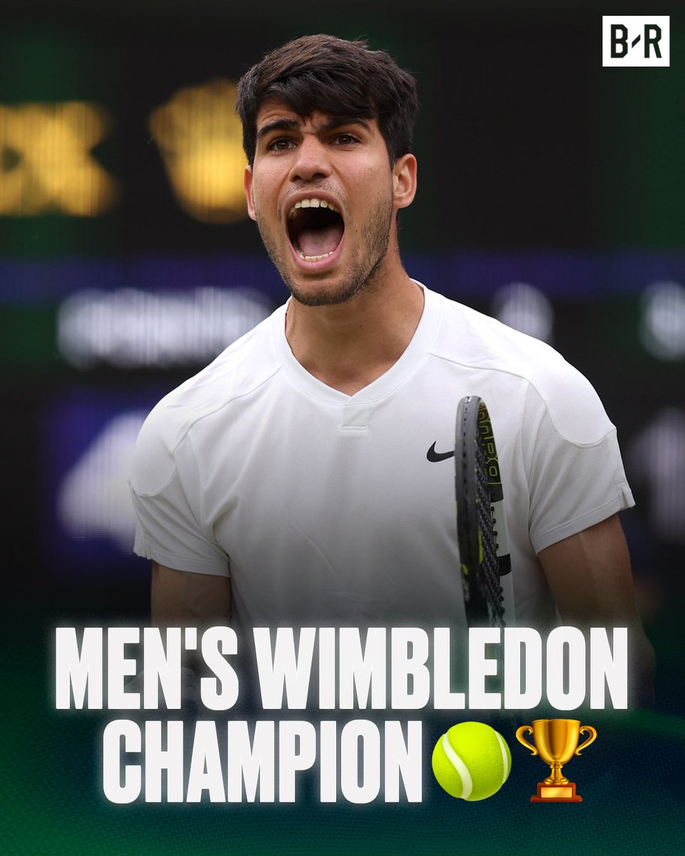 CARLOS ALCARAZ DEFEATS DJOKOVIC IN THE WIMBLEDON CHAMPIONSHIP FOR THE SECOND YEAR IN A ROW 🏆🔥

His SECOND grand slam win this year and FOURTH of his career… he’s only 21