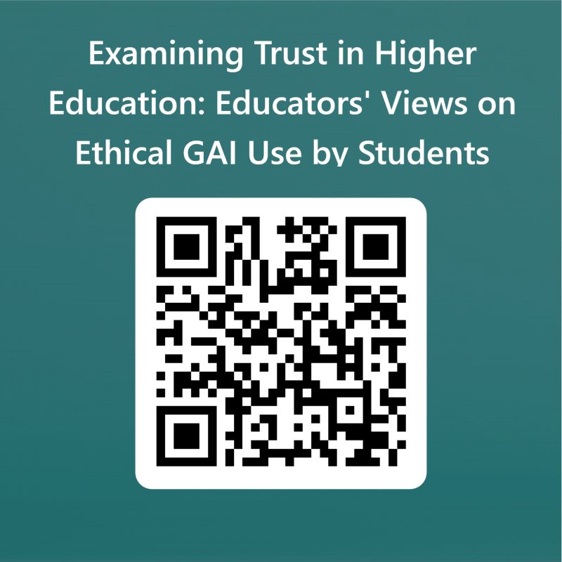 Are you a university academic? Do you trust students to use #GenerativeAI responsibly? Help us with this research on #trust in AI in #HigherEd by completing this survey🙏
forms.office.com/e/5ZLcajW8nt
<a href="/IOE_London/">IOE, UCL's Faculty of Education & Society</a> <a href="/UCL_teaching/">UCL teaching</a> <a href="/AdvanceHE/">Advance HE</a> <a href="/timeshighered/">Times Higher Education</a> <a href="/AcademicChatter/">Academic Chatter™</a> <a href="/drsharwood/">Dr Stephen Harwood #Tech4Good #SDG🇺🇦#CES2025</a>