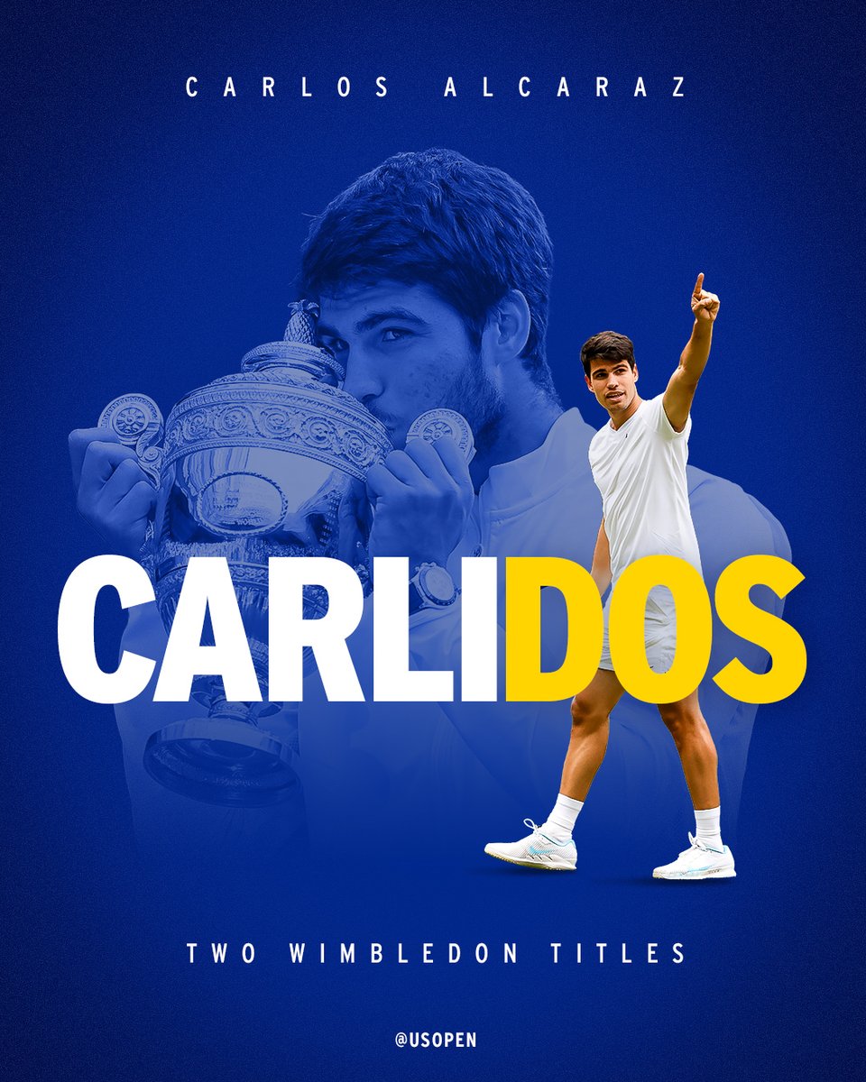 usopen's tweet photo. LO VUELVE A HACER
2 Grand Slams seguidos
2 títulos en Wimbledon
2º español en ganar 2 títulos en Wimbledon https://t.co/iOtUZyzG37