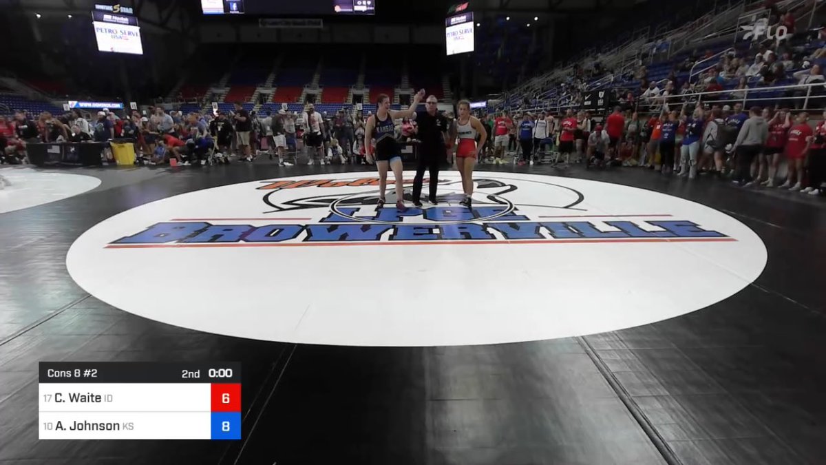 34Wrestle's tweet image. Two clutch headlocks are the difference for Avari Johnson in her bloodround match, Kiley Dillow dominates her way to a first period 10-0 tech! Both are now All-Americans.