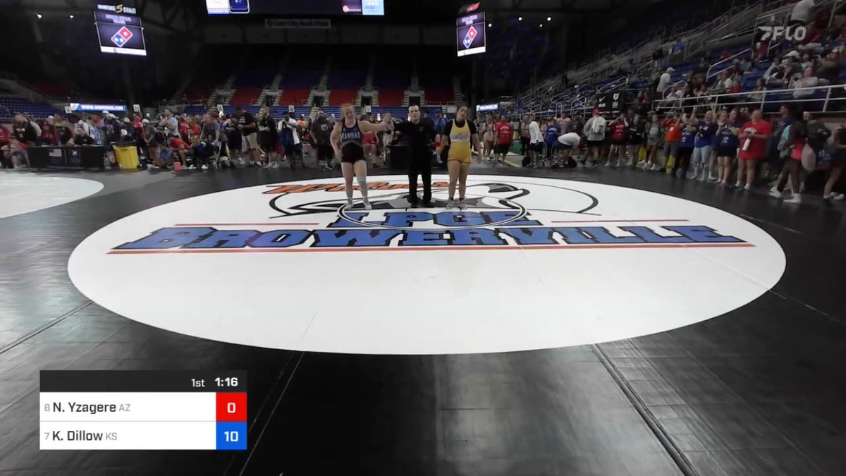 34Wrestle's tweet image. Two clutch headlocks are the difference for Avari Johnson in her bloodround match, Kiley Dillow dominates her way to a first period 10-0 tech! Both are now All-Americans.