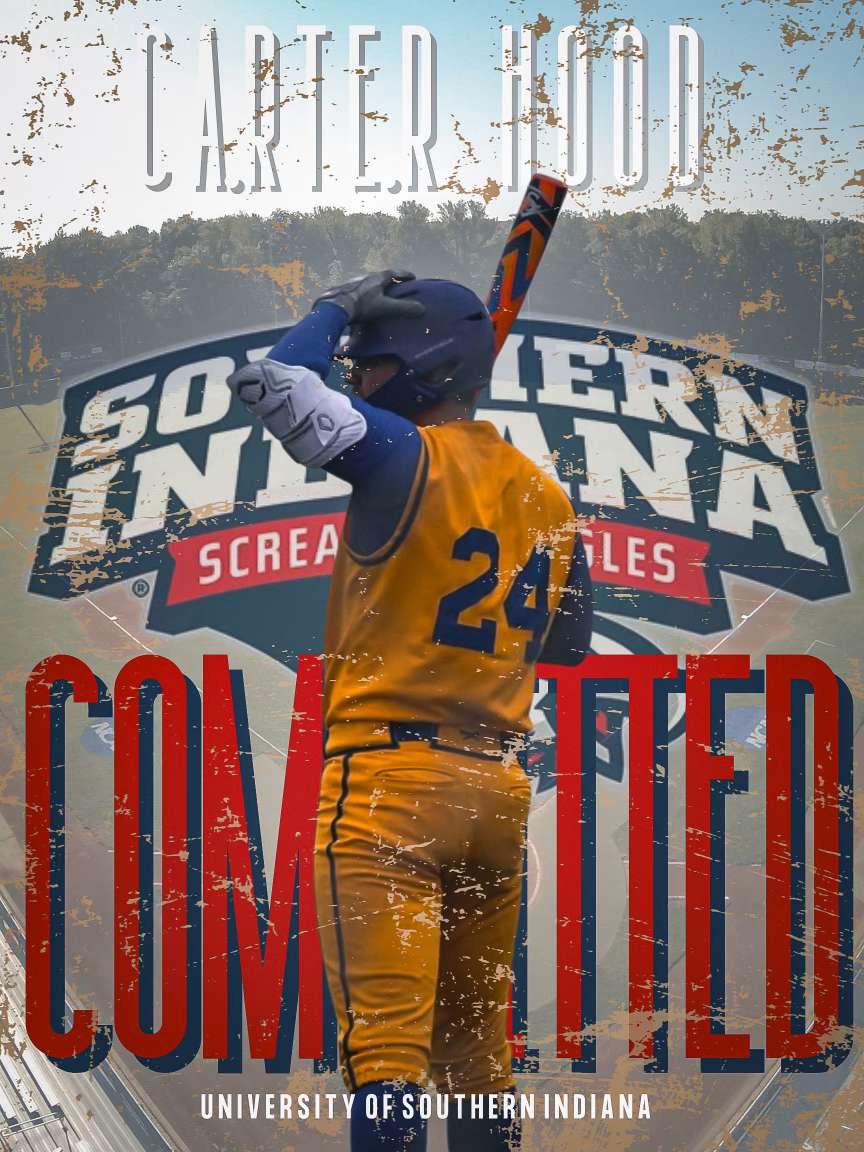 I’m excited to announce my commitment to the University of Southern Indiana. Thankful to everyone that has helped me along the way! 🔴🔵🦅