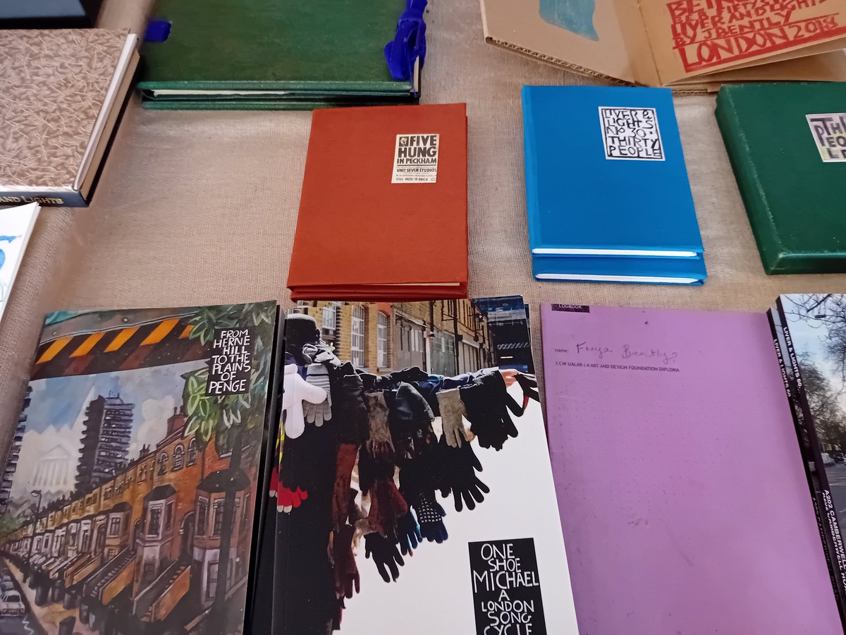 Michael Wagg (@michaelwagg) on Twitter photo Loved the John Bently #LiverandLights Scriptorium archive exhibition at Crystal Palace #FreeTheGallery. Chapbooks, zines, woodcuts, books made from rubbish, and more, beautifully crafted. Including Penge and Soccer! <a href="/all_to_nah/">Altona 93 Zines</a> <a href="/letomagic/">LeToMaGiC zine</a> <a href="/cov_art/">Mark Coverdale ๐บ๐ฆ cov-art.bsky.social</a> I think you'd love it too Loved the John Bently #LiverandLights Scriptorium archive exhibition at Crystal Palace #FreeTheGallery. Chapbooks, zines, woodcuts, books made from rubbish, and more, beautifully crafted. Including Penge and Soccer! <a href="/all_to_nah/">Altona 93 Zines</a> <a href="/letomagic/">LeToMaGiC zine</a> <a href="/cov_art/">Mark Coverdale ๐บ๐ฆ cov-art.bsky.social</a> I think you'd love it too