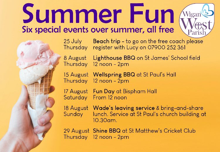 As we get ready for euro final fun and look towards summer plans here our all our plans for the summer and there is a lot of food going to happen!!
Look forward to joining together! If you can help at any please let us know!  #Summerholidays