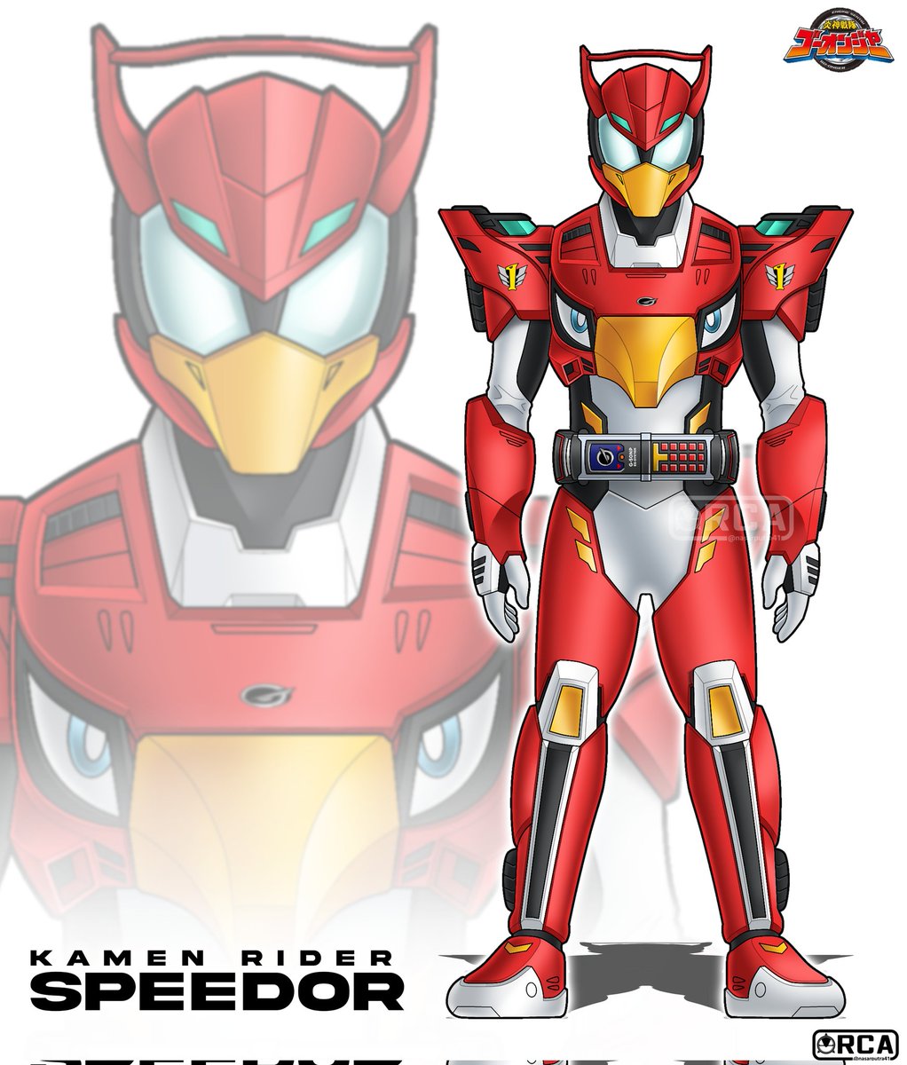 nasarputra41's tweet photo. [Kamen Rider Speedor]
Inspired by @RhafToze

#kamenrider
#enginesentaigoonger 
#originalcharacter 
#nasarputra41 https://t.co/OTXEMy217q
