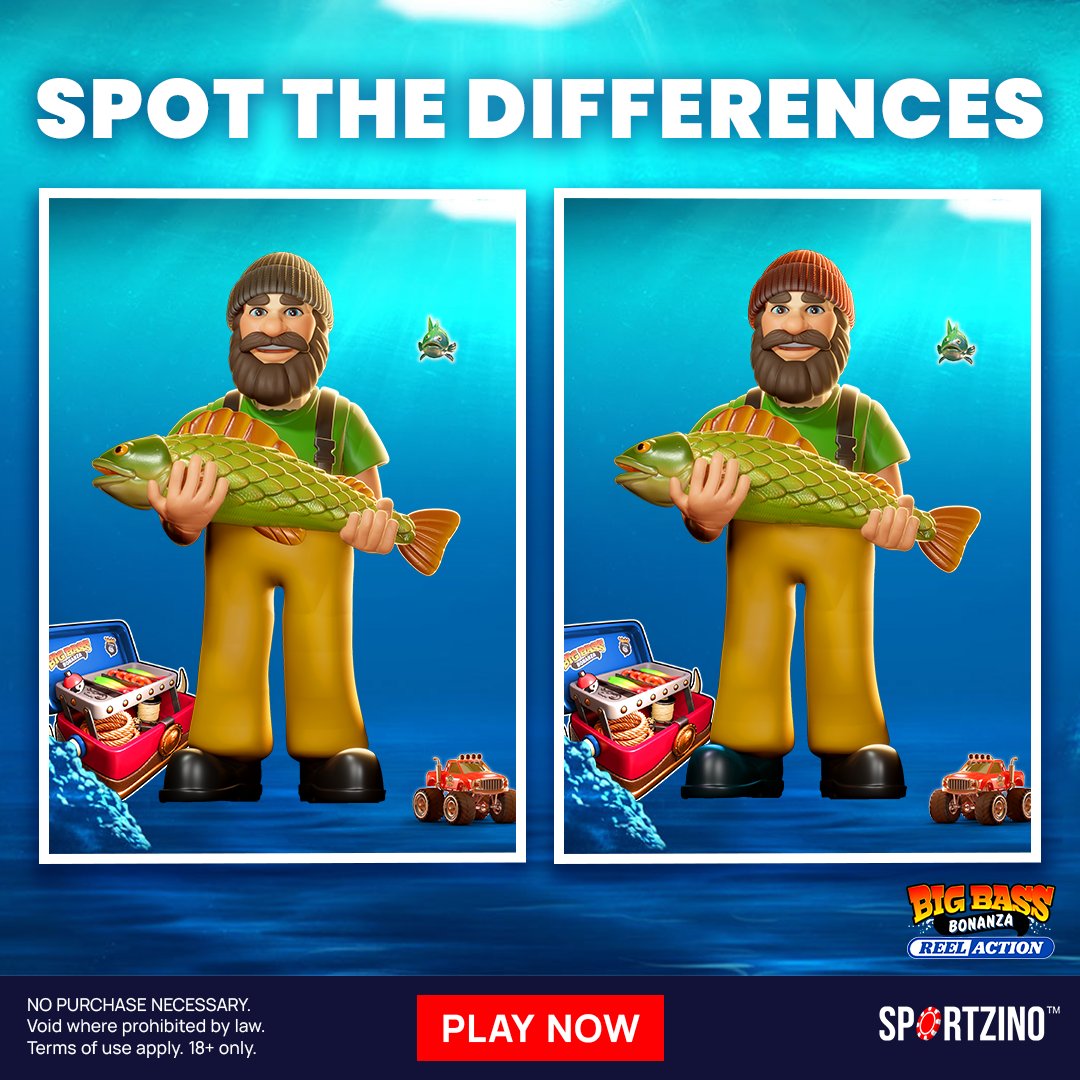🎣 CONTEST TIME 🎣

How many differences can you spot between these 2 fishing scenes? 🧐

15 lucky winners who comment with the correct answer will be chosen! Each winner will receive GC 1.5M + SC 40! 💰

Good luck! 🍀🤞

*Make sure to include your player ID with your answer!