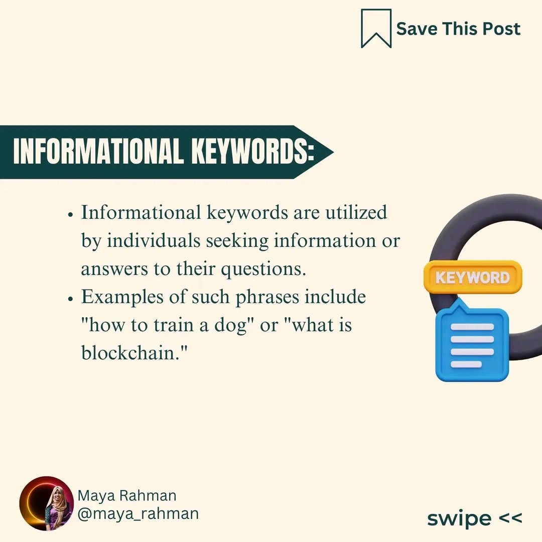 mayarahman30's tweet photo. 🚀 Unlock the Power of Keywords for Your SEO Strategy! 🔑

Keywords are the essence of SEO. Knowing their types can boost your digital marketing efforts. This carousel presents 9 essential keyword types that every marketer should be familiar with.
#seo #keyword #research https://t.co/QCy8TroB3X