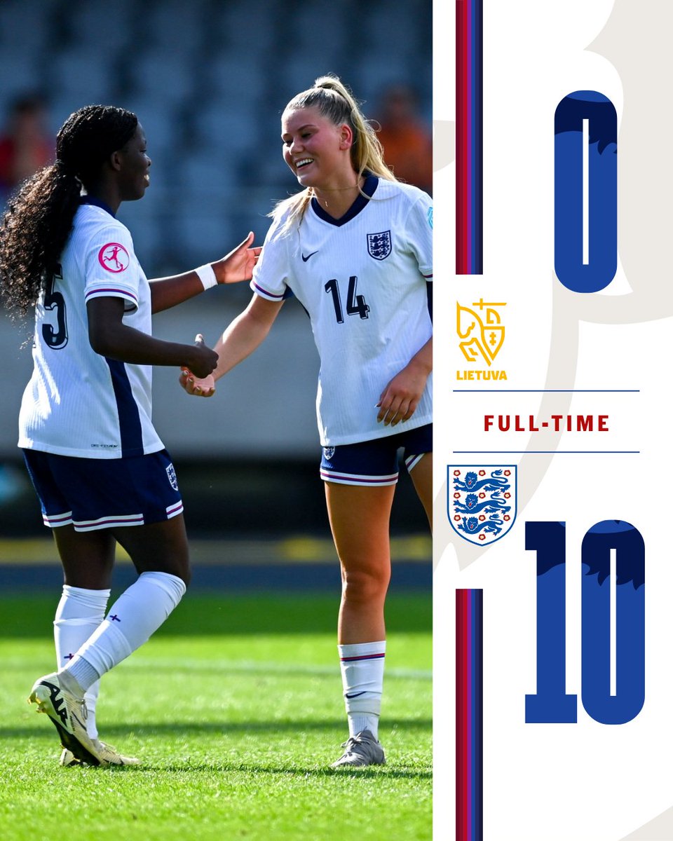 🔟 for our #YoungLionesses! 

What a start to #U19WEURO. 👊