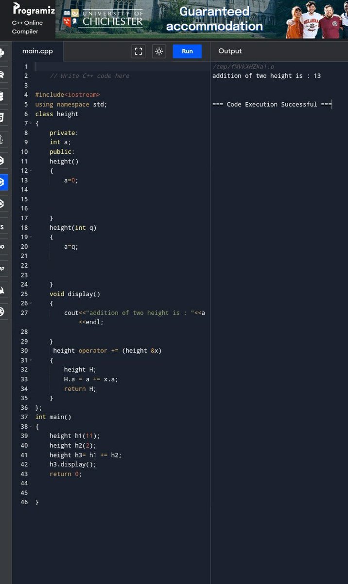 SumitKumar56064's tweet photo. #LSPPDay14,
Operator Overloading (+=) #60DaysOfLearning2024 #LearningWithLeapfrog

@lftechnology https://t.co/zmu6l2oebN
