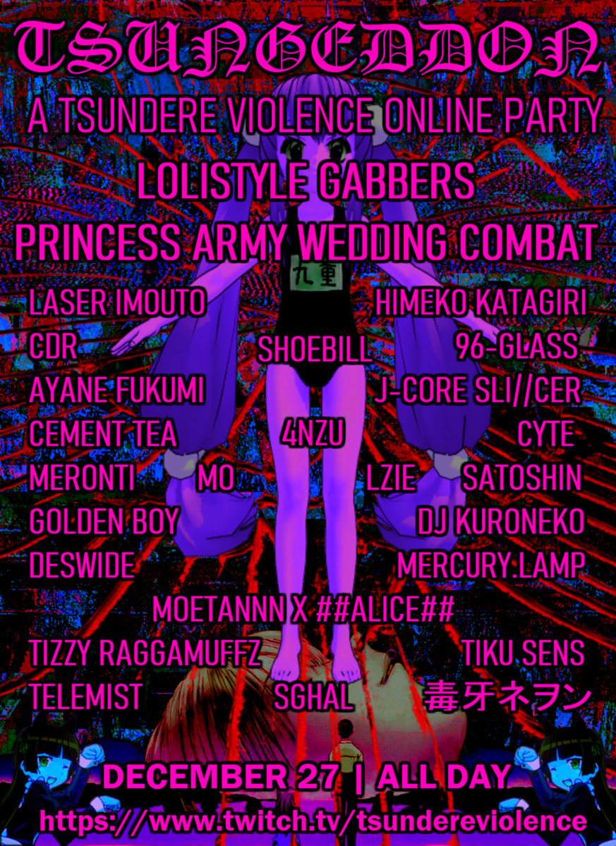!!! NEW RELEASE !!!

THE TSUNGEDDON 2020 PARTY ARCHIVE IS OUT NOW~!!!

OVER 18 HOURS OF MUSIC~!!!

GET IT HERE: tsundereviolence.bandcamp.com/album/tsungedd…