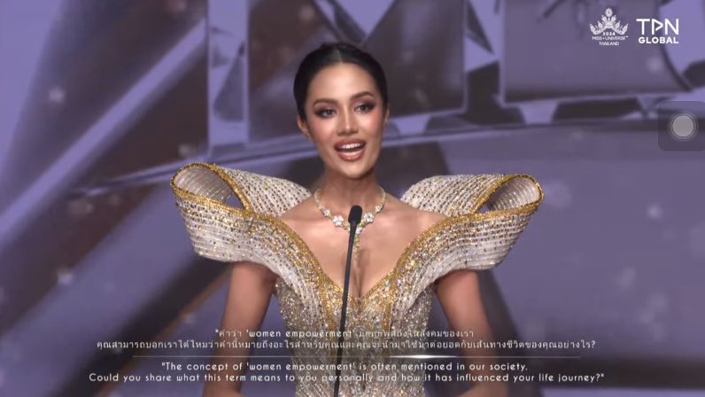 uranuspp's tweet photo. คำว่า woman empowerment มักถูกพูดถึงในสังคมของเรา ให้บอกว่าคำนี้หมายถึงอะไรสำหรับคุณ และคุณจะนำใช้ต่อยอดกับเส้นทางชีวิตของคุณอย่างไร ?

อปตอบถึงประสบการณ์ผ่าตัดเต้านมตัวเอง และโครงการที่ทำโดยตรงกับเรื่องนี้ คือเริ่ดมาก ตอบตรงคำถาม ทันเวลา😭
#โอปอลสุชาตา 
#MissUniverseThailand2024 https://t.co/iSLXppcyQ9