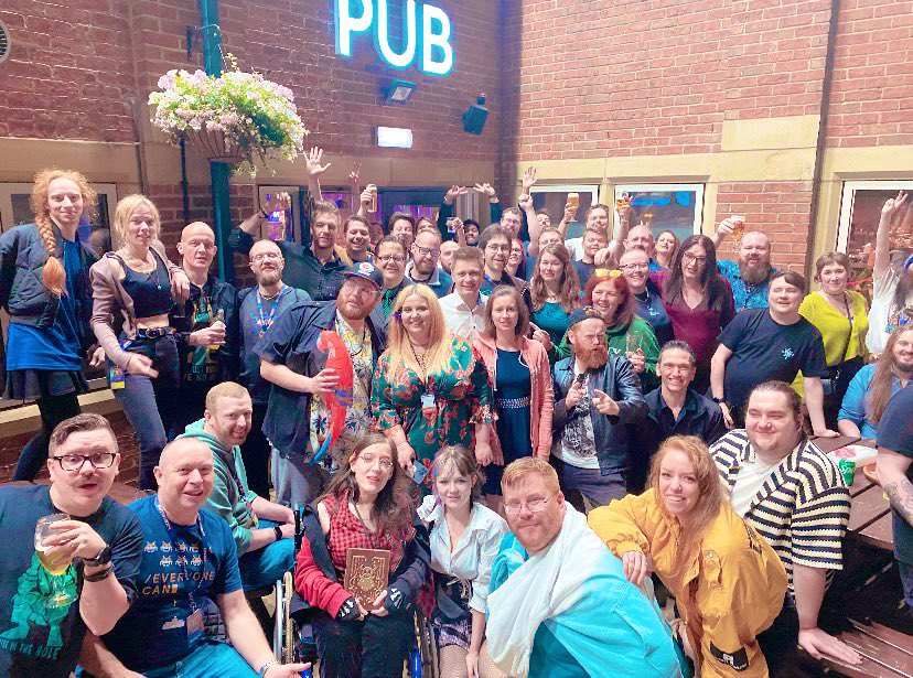 ItsJusNimmz's tweet photo. @SoTFest. You were Arrrmazing! Thankyou for having me as a host this year. It also was my first time cosplaying at any event. I met some beautiful pirates and got to see wonderful friends. This community is truly bootyful! #SoTFest2024 @SeaOfThieves #MonkeyIsland #LeChuck https://t.co/rK3OF2mbjD