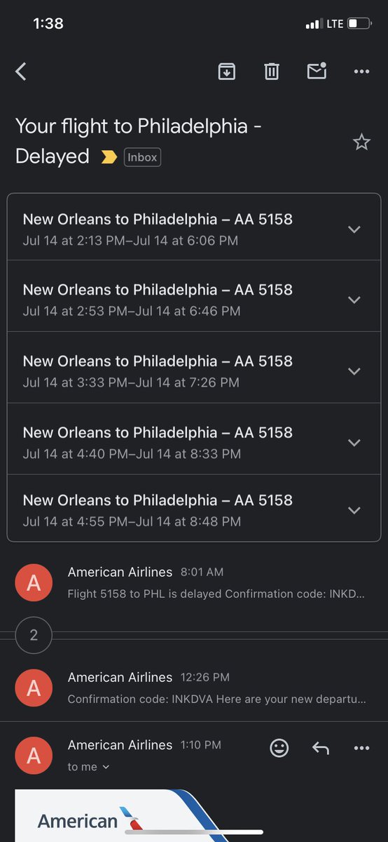 LilithElmore's tweet photo. @AmericanAir this is so embarrassing for y’all like get ur shit together girl. Its giving mental illness https://t.co/RagGWKCvjN
