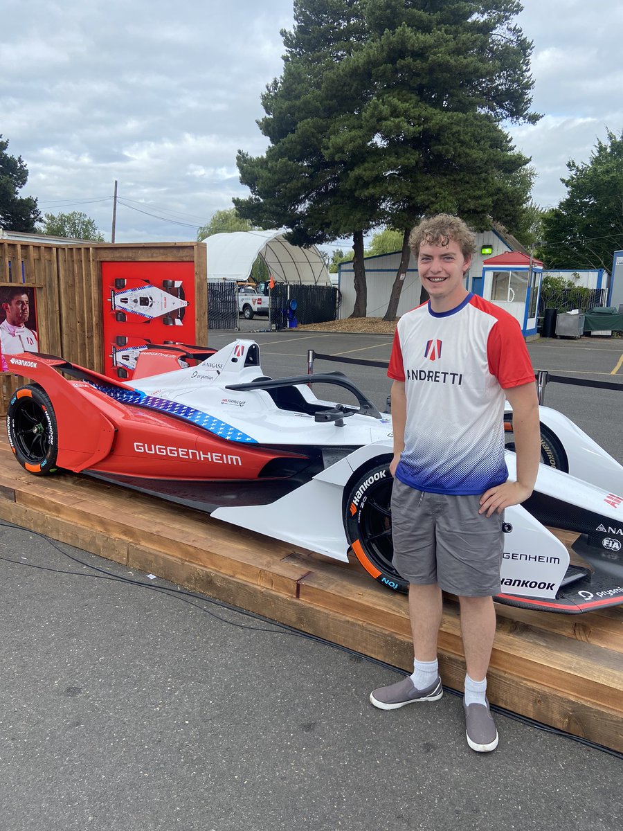 cinderinc's tweet photo. @FIAFormulaE Seeing both races with my son in Portland as his Christmas present to me!  Such a blast! https://t.co/ZctA2j9jrU