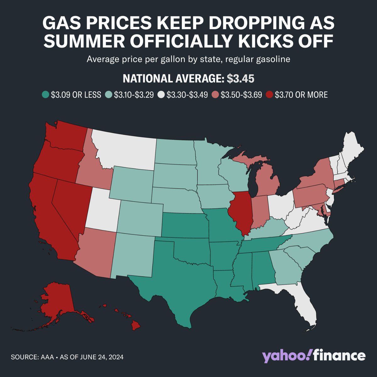 AstroAlbert507's tweet photo. La AAA estima que 70,9 millones de estadounidenses viajarán por carretera durante la semana del 4 de julio, un 5% más que el año pasado. Los precios de la gasolina son más bajos que en 2023, con un promedio nacional de $3.45 por galón.https://t.co/CaTJ8MOYgw https://t.co/yH7QVmsxg6
