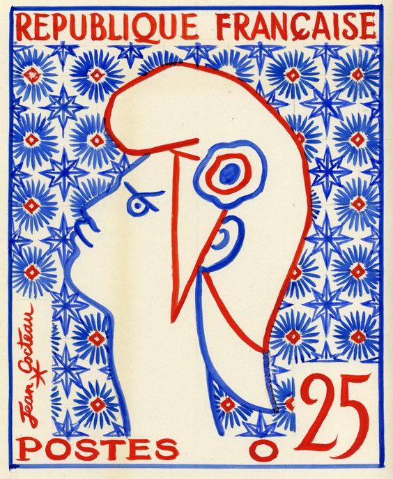MAEGHTYoyo's tweet photo. Pas mal, non ?
Marianne par Cocteau, "Projet pour un timbre-poste" 1960.
.
#Bleublancrouge #tricolore #cocteau #timbre #poste #france #fetnat #jeancocteau #maeght #yoyomaeght #marianne https://t.co/xiz8xYDRVM